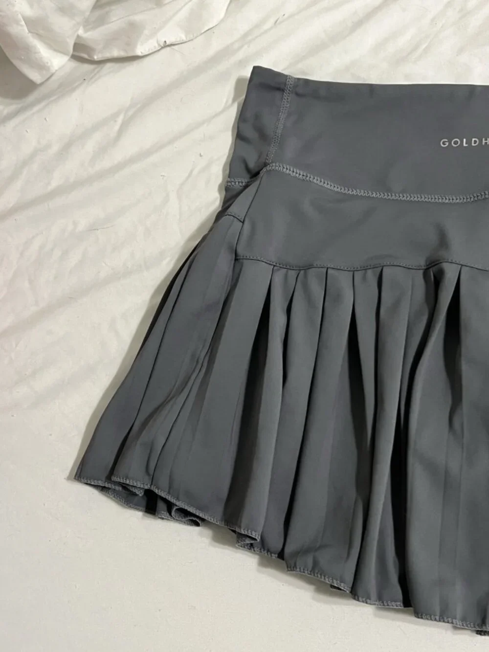 Goldhinge Tennis Pleated Skirt Skort Gray Size Medium